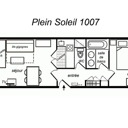 2 Pieces Avec Grand Balcon Sud, Wi-fi, Parking Et Proche Des Pistes - Fr-1-182-36 Daire *